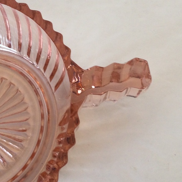 Vintage Pink Depression glass Napie bowls -2 - Picture 3 of 4